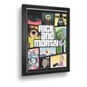 Quadro Decorativo Poste Rick And Morty Gta San Andreas - 2