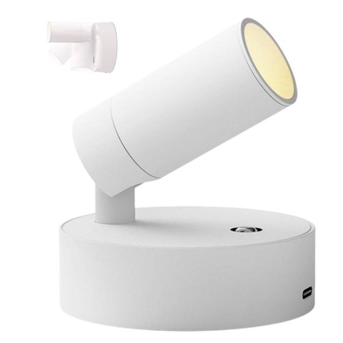 Luminaria Arandela Led 3 Tons Usb Bateria Recarregavel Mesa Cabeceira Sala Quarto Leitura Estudo Tra