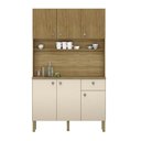 Ver imagem 1 de Kit de Cozinha 6 Portas Barcelona Vanilla Ripado
