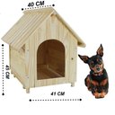 Ver imagem 4 de Casa Cachorro Pet Madeira 45x40 Casinha Cachorro Pequeno