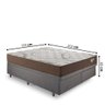 Base Box Baú Bipartido King 193x203 Linho Cinza com Colchão Relax Adorabile Molas Ensacadas - 2
