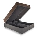 Ver imagem 4 de Base Box Baú Bipartido King 193x203 Linho Cinza com Colchão Relax Adorabile Molas Ensacadas