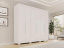 Ver imagem 1 de Guarda-Roupa Casal com 6 Portas 180cm Multimóveis Branco
