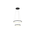 Ver imagem 1 de Lustre Pendente Anel de Led Hoop 2 Argolas Aros em Alumínio 43W