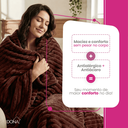 Ver imagem 4 de Manta Cobertor Casal Corttex Luster Canelada 180x220cm Microfibra Antialérgico Super Macio Premium