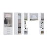 Guarda Roupa Dormitório Modulado Alpes Solteiro Canto - Roupeiro Luciane M06:branco - 2