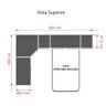 Guarda Roupa Dormitório Modulado Alpes Solteiro Canto - Roupeiro Luciane M06:branco - 5
