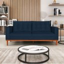 Ver imagem 2 de Sofá 2 Lugares Dubai Suede - Doce Sonho Móveis Sofá 2 Lugares Sofás Azul Marinho