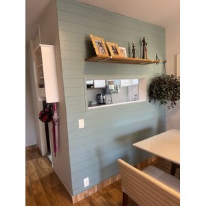 Shiplap Mdf Cru 11cm (12 Ripas 90cm) com Espaçador