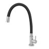Torneira Cozinha Inox Escovado Mesa Flexível Gourmet Preto - 1