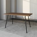 Ver imagem 3 de Mesa Jantar Paraty 140cm com 4 Cadeiras Pretas Diamond para Sala de Jantar Cozinha - Imbuia/preto
