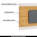 Ver imagem 3 de Painel Decorativo Sala de Estar 218cm Julien Nature/Off White - Gran Belo