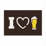 Tapete Capacho Decorativo I Love Chopp Eu Amo Cerveja 60x40.:preto - 5