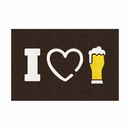 Tapete Capacho Decorativo I Love Chopp Eu Amo Cerveja 60x40.:preto - 5 Tapete Capacho Decorativo I Love Chopp Eu Amo Cerveja 60x40.:preto - 5