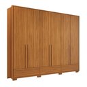 Ver imagem 3 de Guarda-roupa Casal Hill 6 Portas 3 Gavetas 100% Mdf Freijó Trend - Pnr Móveis