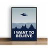 Quadro Decorativo Poste A Want To Balive Aliens Classico - 1