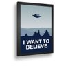 Quadro Decorativo Poste A Want To Balive Aliens Classico - 2