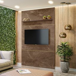 Painel Piso-Teto Interlagos para TV de até 65 polegadas - Imperial/Sépia - Madetec - 4