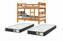 Ver imagem 4 de Beliche Jaspe MDF Acompanha Colchões D33 com Escada e Proteção Lateral Ideal para Criança:Natureoff
