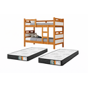 Ver imagem 4 de Beliche Jaspe MDF Acompanha Colchões D33 com Escada e Proteção Lateral Ideal para Criança:Natureoff