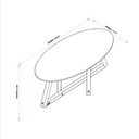 Ver imagem 2 de Mesa de Centro Sala de Estar Classic Oval Nature