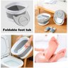 Kit 2 Hidromassageadores Banheira Balde Dobrável para Massagem Nos Pés - 5