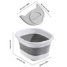 Kit 2 Hidromassageadores Banheira Balde Dobrável para Massagem Nos Pés - 6