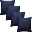 Ver imagem 1 de Kit 4 Capas de Almofadas Linho Lincoln 45x45cm Escolha a Cor:azul