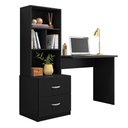 Ver imagem 1 de Escrivaninha Cristal Preto Fosco - Peternella Móveis