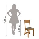 Ver imagem 7 de Conjunto de Mesa Sala de Jantar Carla com 4 Cadeiras 1,08m Freijó/Off White Indekes