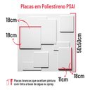 Ver imagem 2 de 3 Placas 3d Revestimento de Parede Modelo Quadratto 50x50cm