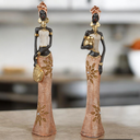 Ver imagem 3 de Dueto Mulheres Africana Enfeite Decorativo de Gesso