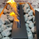 Ver imagem 6 de Lareira Ecológica Em Madeira Com Pedras Cinzas Decorativas