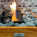 Ver imagem 3 de Lareira Ecológica Em Madeira Com Pedras Cinzas Decorativas
