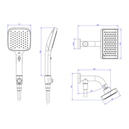 Chuveiro Deca Flex 2082.c.des de Parede com Desviador Cromado - 5