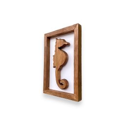 Quadro Cavalo Marinho Grande Decoração Náutica de Parede - 4