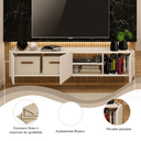 Ver imagem 5 de Rack Moscou 155cm 3 Portas Branco para TV 50" Byhouse