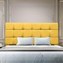 Ver imagem 1 de Cabeceira Cama Box Estofada King 195 Cm Costa Rica Suede Amarelo