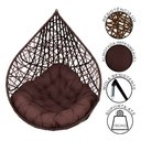 Ver imagem 2 de Cadeira Balanço Ninho Suspenso Gota Tramado com Almofada Impermeável Acesse Móveis