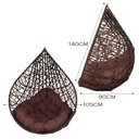 Ver imagem 3 de Cadeira Balanço Ninho Suspenso Gota Tramado com Almofada Impermeável Acesse Móveis