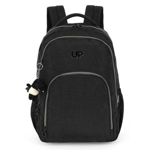Mochila Costas Escolar Juvenil Crinkle Up4you Porta Notebook Preta