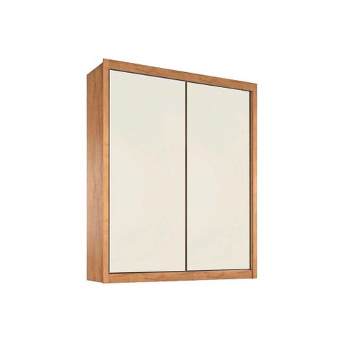 Guarda Roupas 2 Portas de Correr Zurique e 4 Gavetas Amêndoa/Off White - Europa