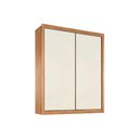Ver imagem 1 de Guarda Roupas 2 Portas de Correr Zurique e 4 Gavetas Amêndoa/Off White - Europa