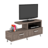 Rack Robson C/ 2 Gavetas 1 Nicho 6 Pés P/ Tv 42" Carvalho OOL Tecno Mobili - 3
