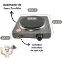 Ver imagem 5 de Fogão Elétrico 1 Boca Fogareiro Portátil 1000w - Clink