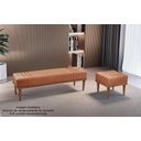 Ver imagem 2 de Recamier Banco Puff Linho Terracota Mari