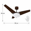 Ver imagem 4 de Ventilador de Teto Venti-Delta Munique Inverter 55W Bivolt 95cm 3 Pás MDF com Controle Remoto e Lust
