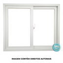 Ver imagem 2 de Janela Correr PVC 120x120x8 Branca 2 folhas