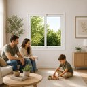 Ver imagem 3 de Janela Correr PVC 120x120x8 Branca 2 Folhas