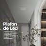 Kit 10 Plafon Led 36w Borda Infinita Quadrado Embutir ou Sobrepor Branco Neutro 4000k - 7